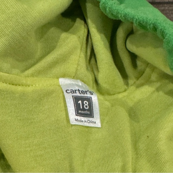 NEW Carters 2 Piece Infant Dinosaur Dragon Costume Fleece 18 Months Halloween - Picture 5 of 7